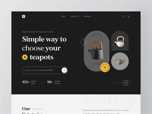 Teapoty - Landing Page Animation ✨