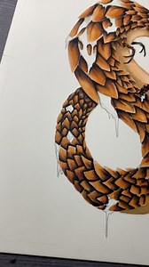 14K views · 747 reactions | Scales are done kind of! #art #pangolin #wip #drawing #dragon #artist #weirdart #darkart #ohuhumarkers | DarkArts by Racine | Facebook