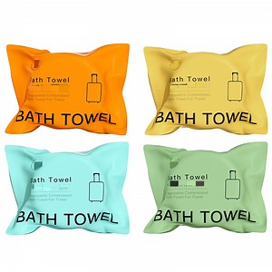 [Hot Item] Compression Bath Towel Disposable Facecloth 70*140cm Cotton Beach Towel Portable Bath Towel