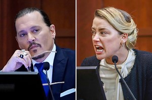 Depp and Heard lock eyes in court