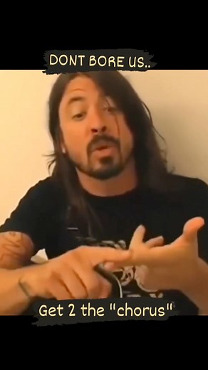 “Don’t bore us, get to the chorus” songwriting 101 w/ Dave Grohl 🤘 #songwriting #songwriter #davegrohl #artist #music reels | Tyler Boone