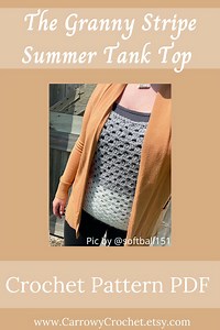 The Granny Stripe Summer Tank Top- Free Pattern - Carroway Crochet