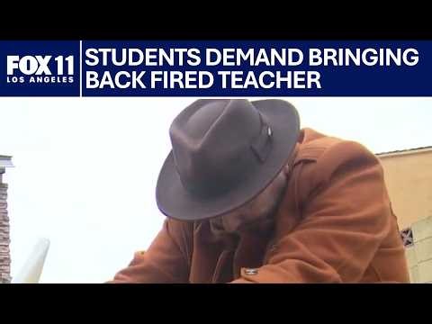 Los Angeles teacher says he was fired for opening gate during ICE protest | FOX 11 LA