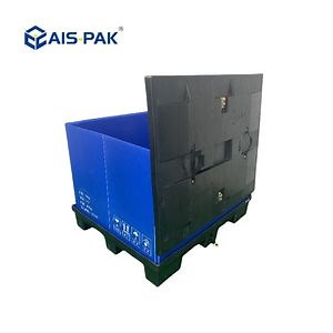 [Hot Item] Stackable Foldable Plastic Solid Ktp Pallet Collapsible Sleeve Packing Box