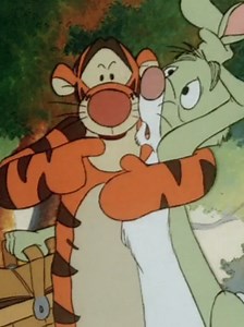 Tigger y Conejo: escena curiosa y sueño del puerquito — Winnie Pooh