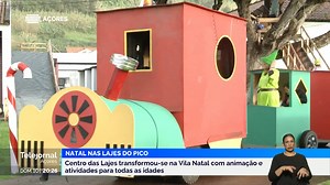 Nas Lajes do Pico decorre uma Vila Natal com o objetivo de quebrar a sazonalidade e potenciar a vila. #VilaNatal #Lajes #ilhadoPico | RTP Açores