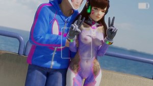 blizzard entertainment, overwatch, d.va, lvl3toaster, 16:9 - Rule 34 XYZ
