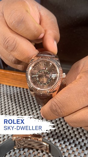 1.1K views | The Rolex Sky-Dweller Chocolate Brown Dial Rose Gold...
