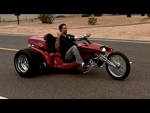 Cody Roth on my 1972 Big Daddy Ed Roth VW Trike