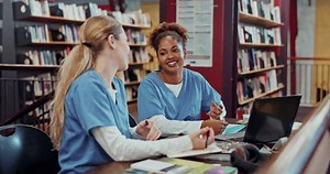 Medical Students Women Study Notes Library Stock Footage Video (100% Royalty-free) 3493804667 | Shutterstock
