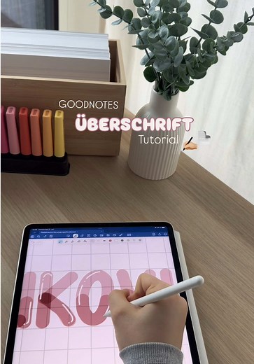 GoodNotes Überschrift für Pflege ✍🏼