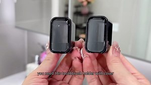 Toothbrush Holders for Bathrooms, 2PCS Innovation Single Slot Toothbrush Holder Wall Mounted with Cover for Shower, Single Toothbrush Dispenser Storage Organizer for Family & Travel