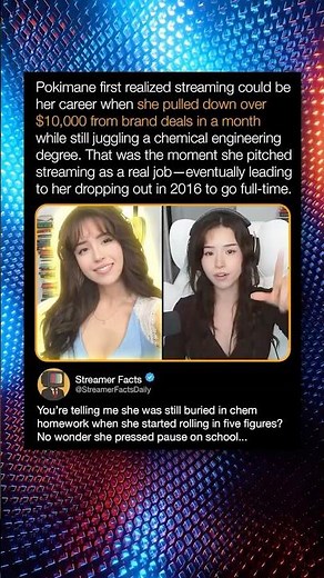 Pokimane first realized streaming could be her career when