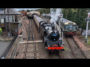 BR Standard 4MT 2-6-4T No. 80105 Departs Bo'ness