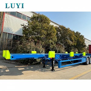 [Hot Item] 20/40 FT Combo Tandem Container Chassis Intermodal Chassis Container Trailers Skeleton Semi Trailer