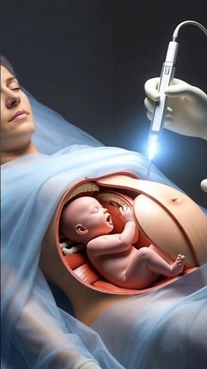 how C section is performed l 3d animation #shortvideo