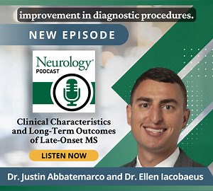 In this episode of the Neurology Podcast: Drs. Justin Abbatemarco and Ellen Iacobaeus discuss patient characteristics, disease-modifying therapy, and disability progression in patients with late-onset MS and adult-onset MS. Listen now: https://bit.ly/4aQlUhs Article link: https://bit.ly/4b6l2FL | Neurology Journal