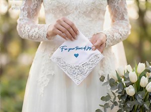 Elegant Lace Wedding Handkerchief, Personalised Embroidered Wedding Handkerchief, Lace Handkerchief, Personalized Wedding Hanky, - Etsy UK