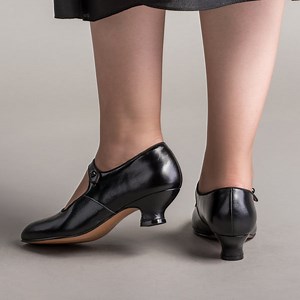 Millie 1920s Mary Jane Shoes (Black)