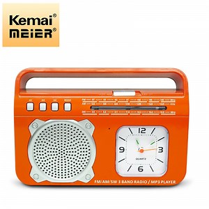 [Hot Item] Kemai MD-501bt Portable 3-Band Am FM Sw Radio, TF Card and MP3 Player, Rechargeable Speaker Clock Bluetooth