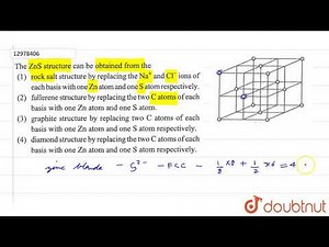 The `ZnS` structure can be obtained from the