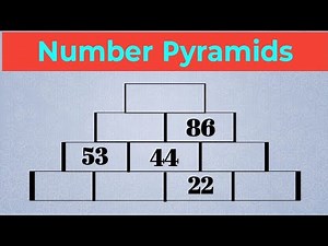 Adding Number Pyramids / Number Pyramids / Can you solve this number pyramids / Maths Challenge
