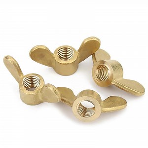 [Hot Item] Customized Factory Metric Inch Extra Large Solid Brass Copper Butterfly Wing Nut