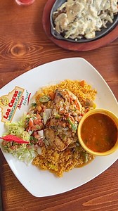 3 comments | Pollo Del Mar coming right up 珞 Pollo Del Mar Shrimp, pico de Gallo and Monterrey cheese stuffed chicken breas on-top a bed rice and topped with our signature Los Cucos Sauce. Side of charro beans, pico de gallo and guacamole 陋 #loscucosmexicancafe #mexicanfood #familyowned #foryoupage #explore #exploremore #texmex #houstonfood #mexicancuisine #loscucos | Los Cucos Mexican Restaurant | Facebook