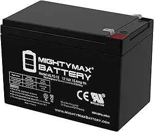 Mighty Max Battery 12V 15AH F2 Battery Replacement for Hummingbird Fish Finder