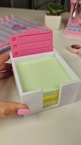 Cajita 3D para Post-it con stencils: organiza notas y calendarios