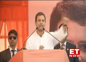 PM Modi says 'Bharat Mata ki Jai' before every speech, he should instead say '#AnilAmbani ki jai, #MehulChoksi ki jai, #NiravModi ki jai, Lalit Modi ki jai'. If you talk of Bharat Mata then how can you forget our farmers?: Rahul Gandhi Indian National Congress Narendra Modi Bharatiya Janata Party (BJP) | ET NOW
