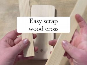 Easy Farmhouse cross for Easter Decor | Burlap Kitchen