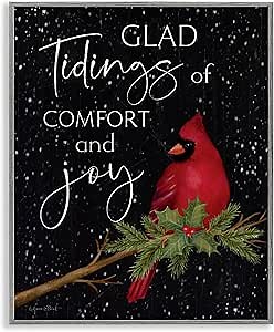 Stupell Industries Comfort & Joy Cardinal Framed Giclee Wall Art, Design by Annie LaPoint