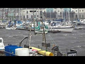 Aberystwyth Marina, Storm Francis.