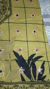 printed shirt with mirror work