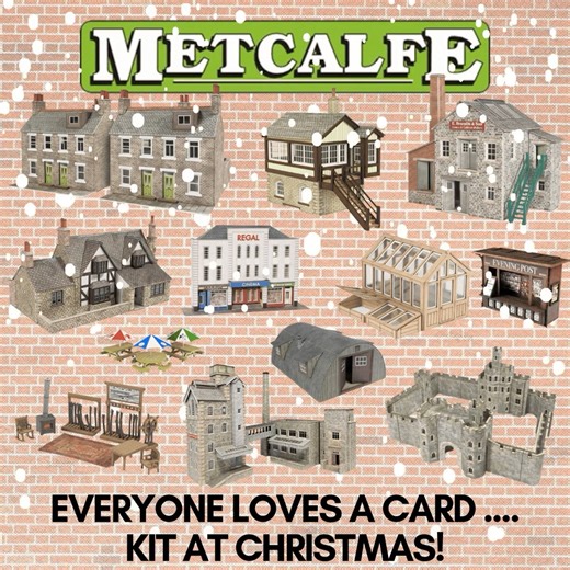 1.6K views · 18 reactions | ♥️ Everyone loves a card... KIT at Christmas! Give the gift of Metcalfe this year with their huge range of model kits available in both OO and N Gauge. Shop now: https://tinyurl.com/77kzdd6d | Rails Of Sheffield | Facebook