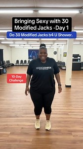 3.9K views · 100 reactions | Let’s Gooooooo! Move Something. 10 Day Challenge. ￼Do 30 jumping jacks first thing in the morning before you shower for the next 10 days. I will post a new video every day for 10 days. Check in on this page and let me know you did it. #10daychallenge #modifiedjacks #morningexercise #jacks #lowimpactworkout #lowimpactexercise #athomeworkout | Thick Chick Fitness | Facebook