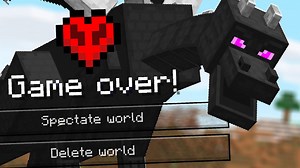 The worst way to die in hardcore Minecraft (recipe randomizer survival finale)