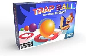 Blue Orange Trapball Fun Fast Action Dexterity Party Game for Kids, Teens or Adults. Speed Active, Kids Ball Game Games for 2 Players. Recommended for Ages 6 & Up.