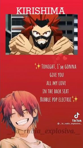 Personajes de bnha cantando bubble pop electric..✨💫