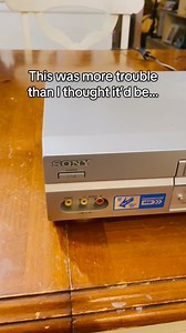 Fixing and cleaning a broken Sony VCR VHS Tape player Model SLV-N750 that I picked up from the thrift store to resell. Player had dirty heads and would eat tapes / shut down. #vcr #repair #vhs #thrift #reseller | Resale Man