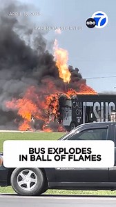 'Jesus' bus explodes in ball of flames