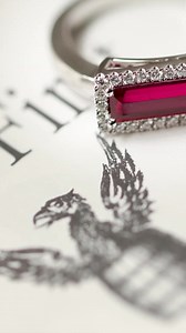 Ruby is a symbol of passion  and prestige.  See this matching set...