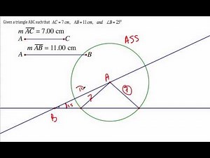IB Math - Introduction to the Sine Law Ambiguous Case