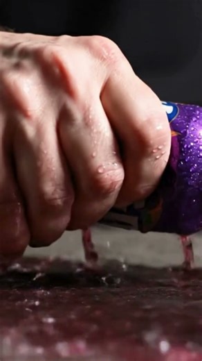 Fanta Grape Can Smash 💥 Slow Motion Purple Splash