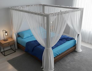 Queen Size Canopy Bed Frame Build Plan: DIY Woodworking Plan(pdf DOWNLOAD) - Etsy Canada