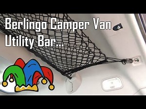 Berlingo Camper Van DIY Utility Bar... And it's uses