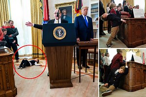 Dan Gable's grandkids steal show as Trump awards him Medal of Freedom