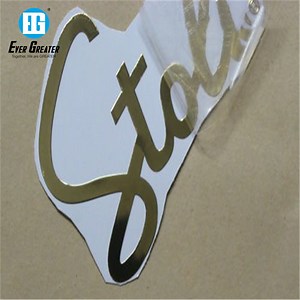[Hot Item] Custom Nickel Electroforming Metal 3D Logo Label Sticker