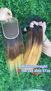 3 colored hair weave and closure....